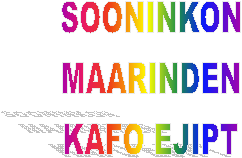 SOONINKON  MAARINDEN  KAFO EJIPT